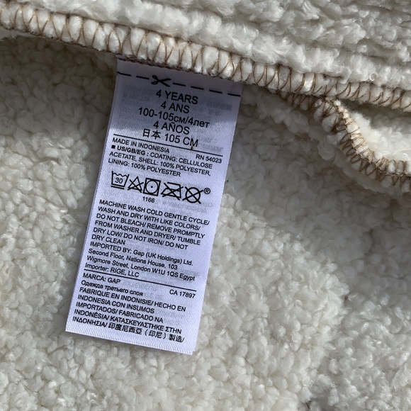 Gap size 4 Toddler “Nugget Gold” Bomber Jacket - Picture 5 of 6